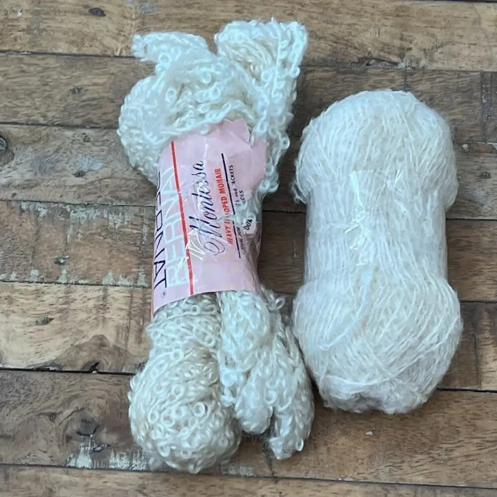 Bernat Montessa Heavy Looped Mohair & Unbranded Wool Ivory
